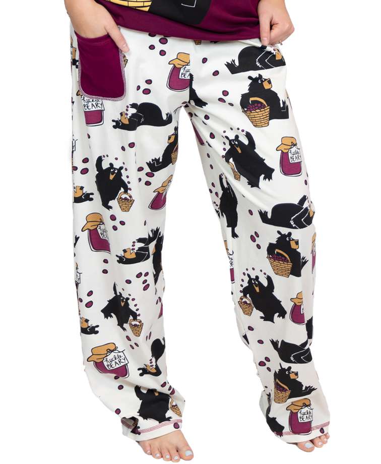 Hucklebeary Women's Regular Fit Bear PJ Pant