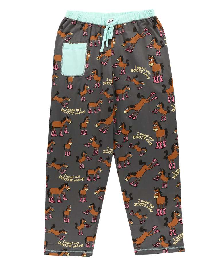 Booty Sleep Women's Regular Fit Horse PJ Pant