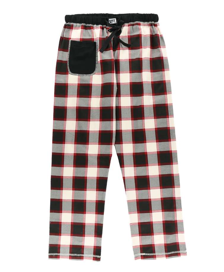 Black Plaid Women's Regular Fit PJ Pant
