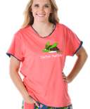 Turtley Awesome Women's Regular Fit PJ Tee (C)