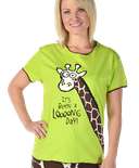 Looong Day Women's Regular Fit Giraffe Tee