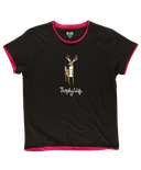 Trophy Wife Women's Regular Fit Deer PJ Tee (C)
