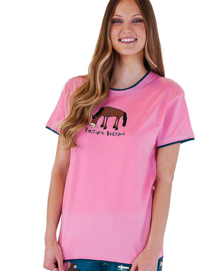 Pasture Bedtime Women's Regular Fit Horse PJ Tee