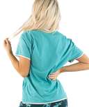 Funky Moose Blue Women's Regular Fit Tee