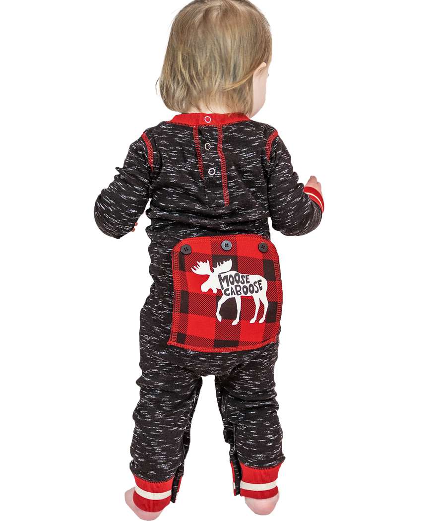 moose baby pajamas