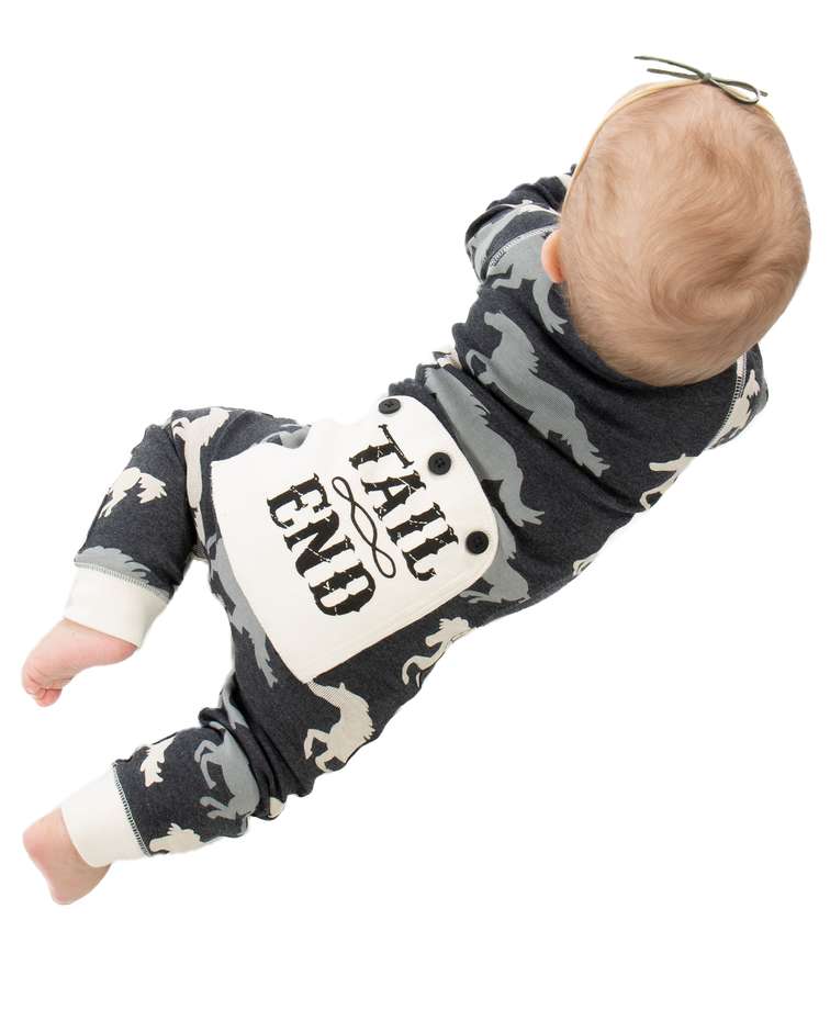 Tail End Infant Horse Flapjack Onesie