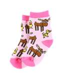 Duck Duck Moose Pink Sock for Infants (C)