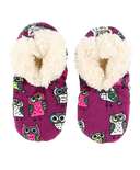 Night Owl Kid's Fuzzy Feet Slipper