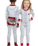 Grey Bear Cheeks Kid Onesie Flapjack