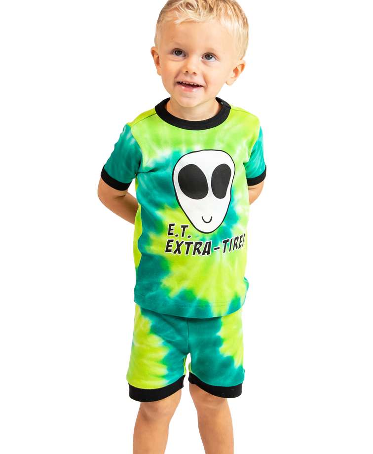 Extra Tired Kid's PJ Short Set