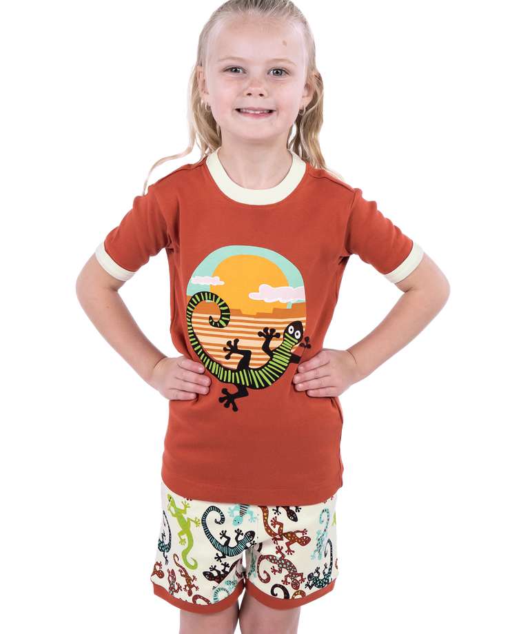 Gecko Kid's PJ Short Set