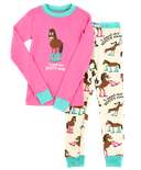Booty Sleep Kid's Long Sleeve Horse PJ's