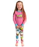 Dino-Snore Kid's Long Sleeve Pink PJ's
