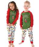 Lights Out Kid's Long Sleeve Reindeer PJ's