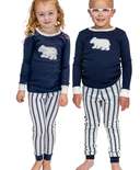 Ticking Bear Kid's Long Sleeve PJ's