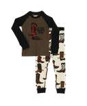 If The Boot Fits Kid's Long Sleeve Boy PJ's