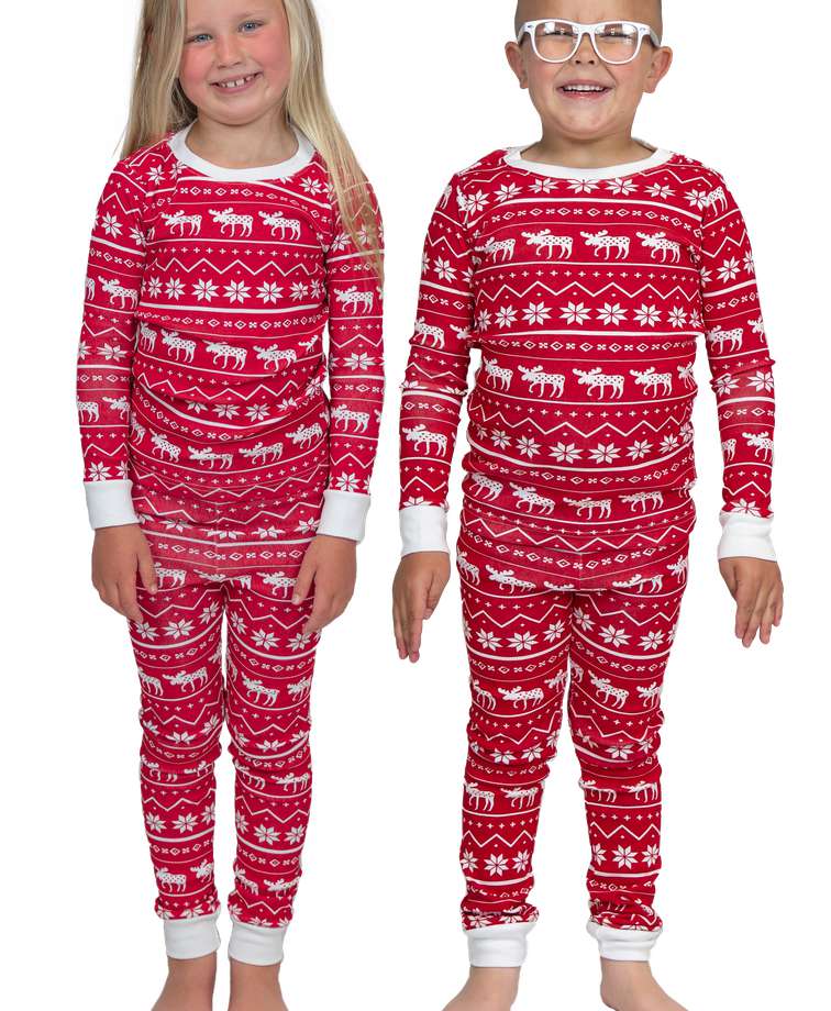 Nordic Moose Kid's Long Sleeve PJ's