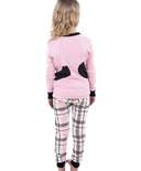 Bear Hug Kid's Long Sleeve Pink PJ's