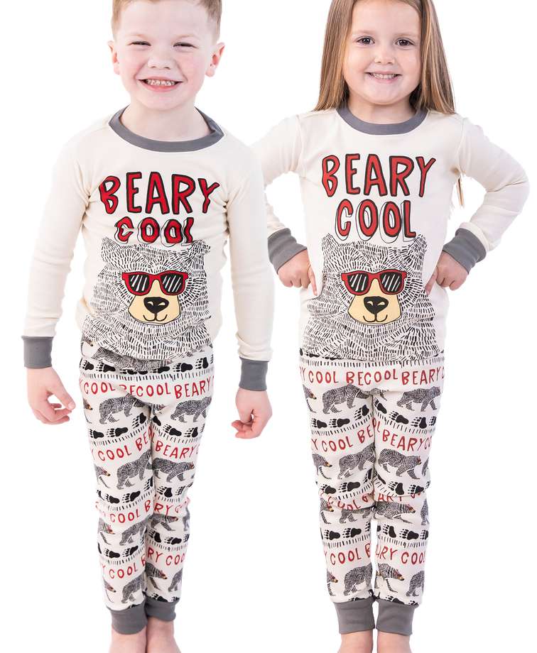 Beary Cool Kid's Long Sleeve PJ's