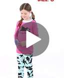 Bearly Awake Kid's Long Sleeve Pink PJ Set