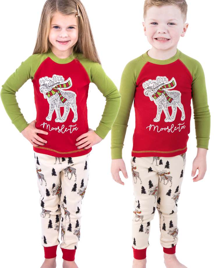 Moosletoe Kid's Long Sleeve PJ's