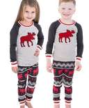 Cabin Moose Kid's Long Sleeve PJ's