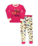 Duck Duck Moose Pink Kid's Long Sleeve PJ's
