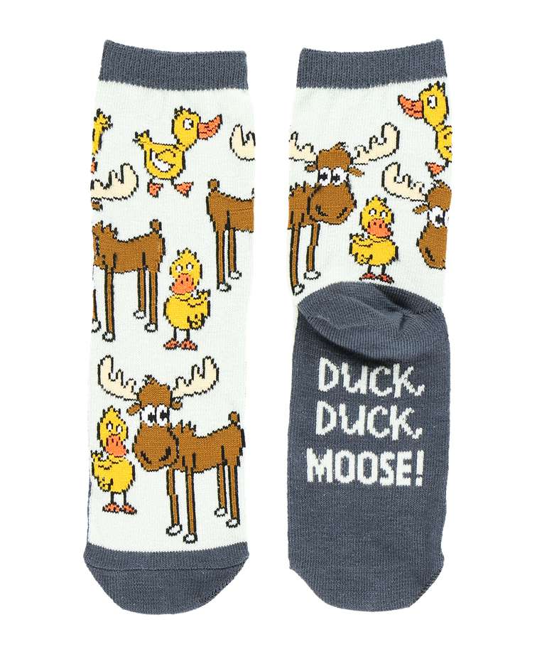 Duck Duck Moose Blue Kid Sock