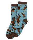 Don't Moose Blue Kid Sock