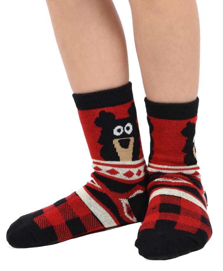 Cabin Bear Kid Sock