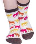 Don't Moose With Me Pink Kid Sock