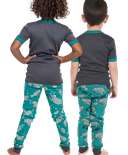 No Wake Zone Kid's Short Sleeve Manatee PJ's