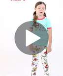 Sea You in the Morning Kid's Short Sleeve Mermaid PJ's