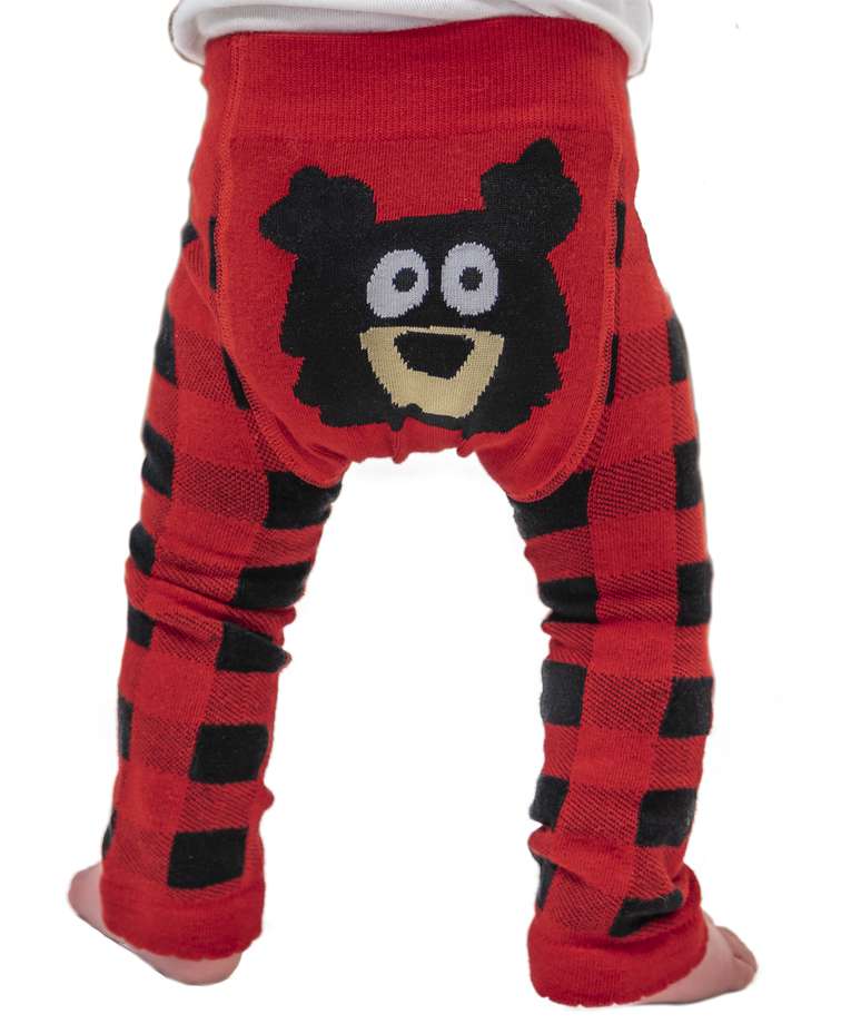 Bear Plaid Infant Legging