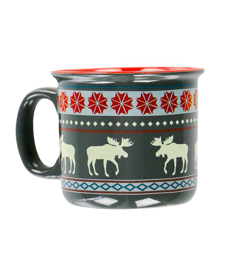 Moose Fair Isle Ceramic Mug