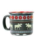 Moose Fair Isle Ceramic Mug