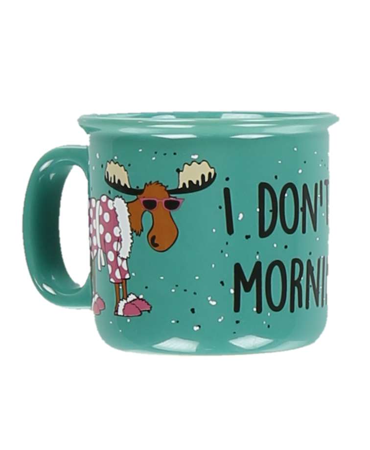 I Don't Do Mornings Moose Mug