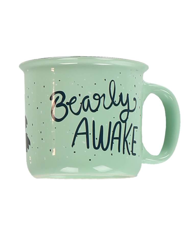 Bearly Awake Blue Ceramic Mug