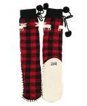 Moose Plaid Adult Mukluk Slipper
