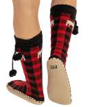 Moose Plaid Adult Mukluk Slipper