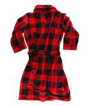 Red Plaid Men's Bathrobe