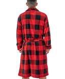 Red Plaid Men's Bathrobe