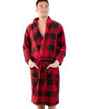 Red Plaid Men's Bathrobe