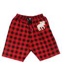 Moose Plaid Men's Pajama Shorts