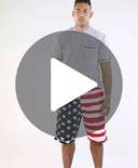 Stars & Stripes Men's Pajama Shorts