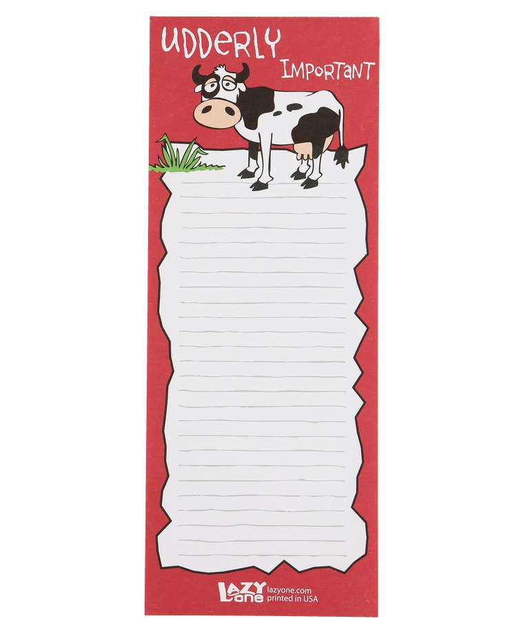 Udderly Important Notepad