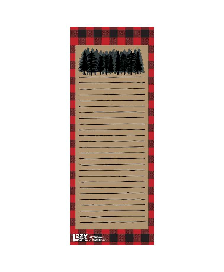 Plaid Forest Notepad