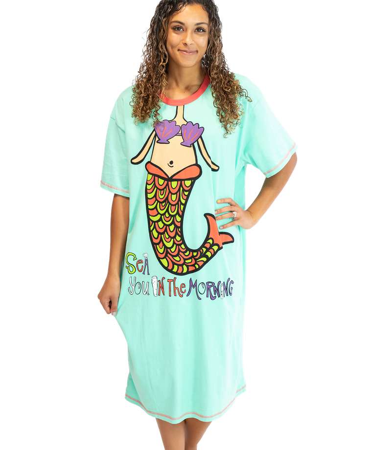 Sea You in the Morning Mermaid Nightshirt