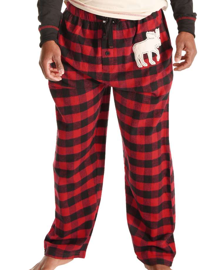 Moose Plaid Men's PJ Pant