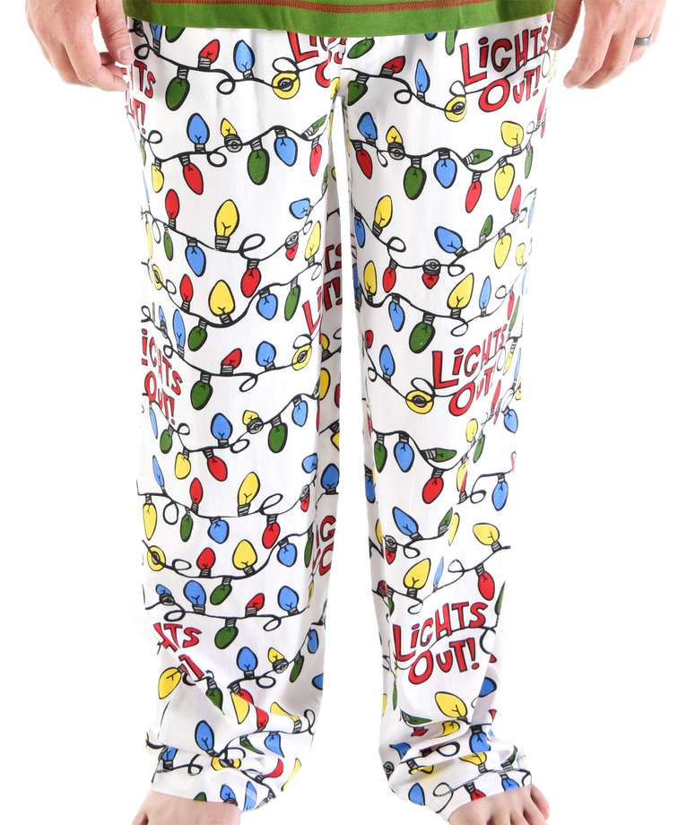 Lights Out Men's Reindeer Long Sleeve PJ Pant